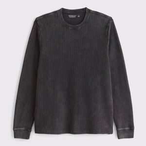 Abercrombie & Fitch Men's Long Sleeve Waffle Sweater